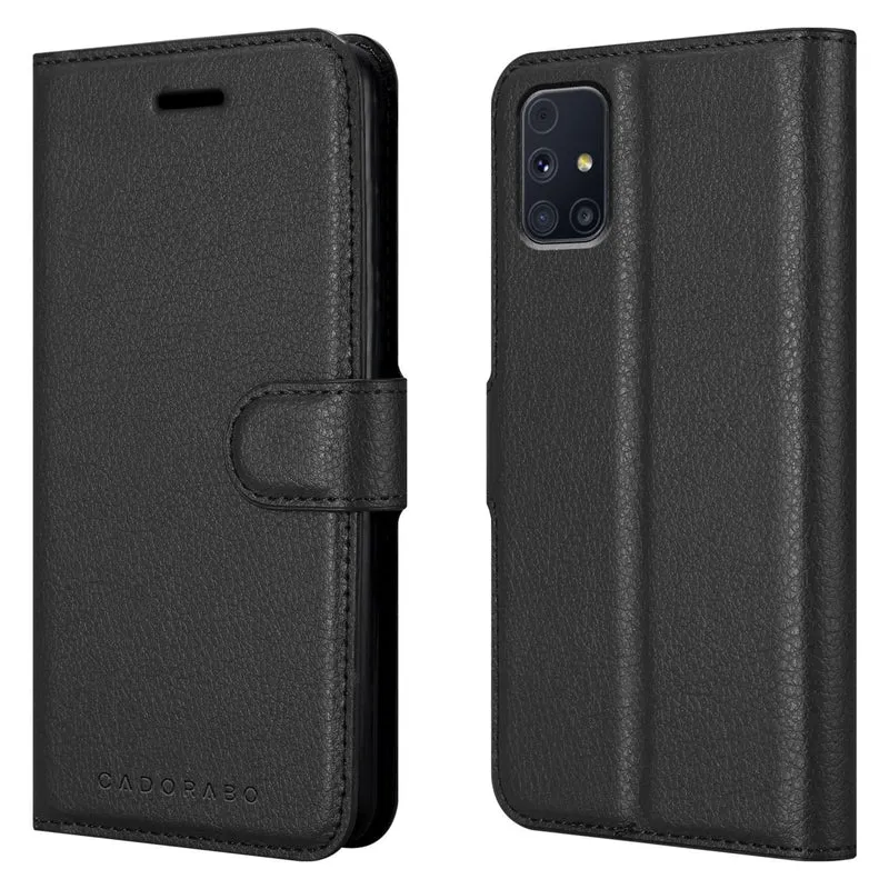Cadorabo Hülle kompatibel mit Samsung Galaxy M31s Schutzhülle mit Magnetverschluss, Standfunktion und Kartenfach