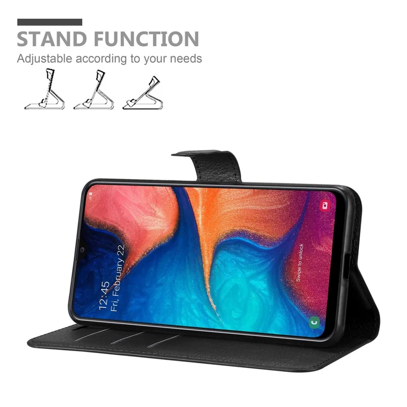 Cadorabo Hülle kompatibel mit Samsung Galaxy A20 / A30 / M10s Schutzhülle mit Magnetverschluss, Standfunktion und Kartenfach