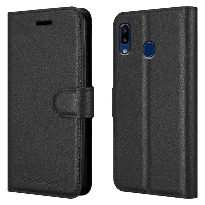 Cadorabo Hülle kompatibel mit Samsung Galaxy A20 / A30 / M10s Schutzhülle mit Magnetverschluss, Standfunktion und Kartenfach