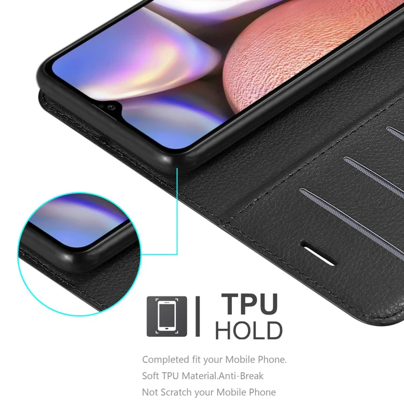 Cadorabo Hülle kompatibel mit Samsung Galaxy A10s / M01s Schutzhülle mit Magnetverschluss, Standfunktion und Kartenfach