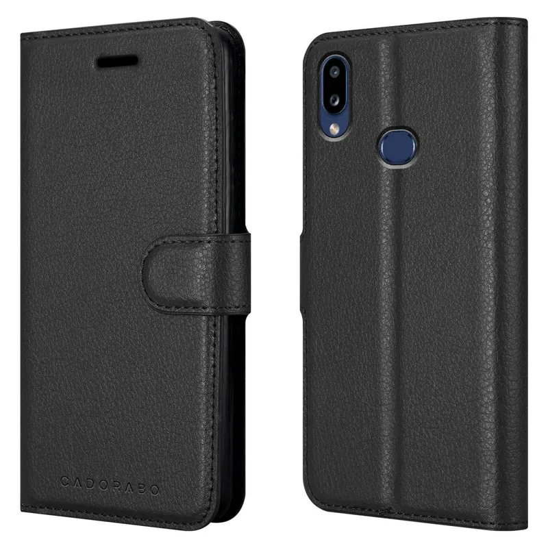Cadorabo Hülle kompatibel mit Samsung Galaxy A10s / M01s Schutzhülle mit Magnetverschluss, Standfunktion und Kartenfach