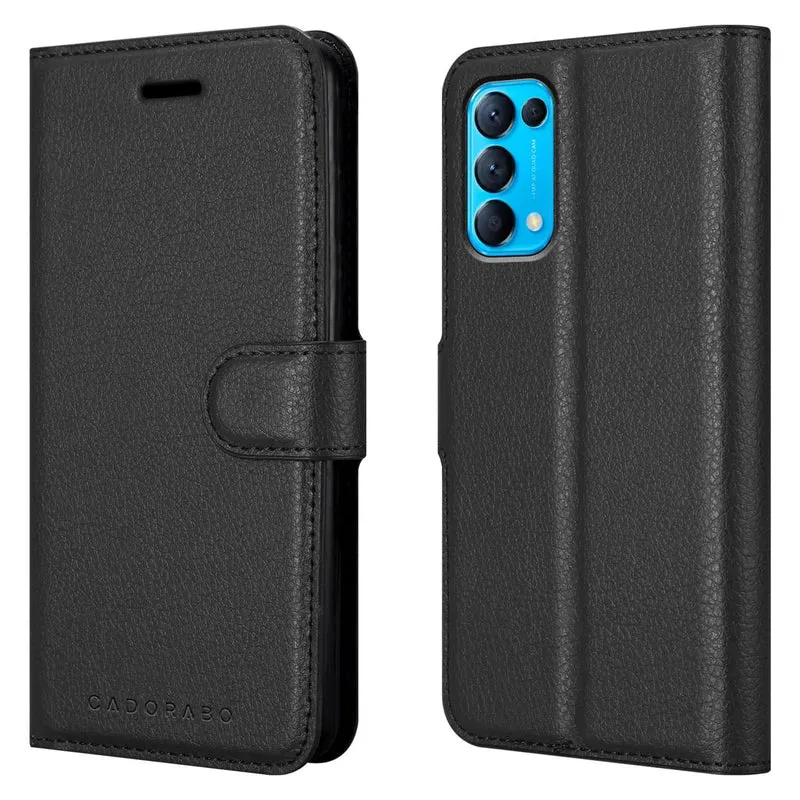 Cadorabo Hülle kompatibel mit Oppo FIND X3 LITE Schutzhülle mit Magnetverschluss, Standfunktion und Kartenfach