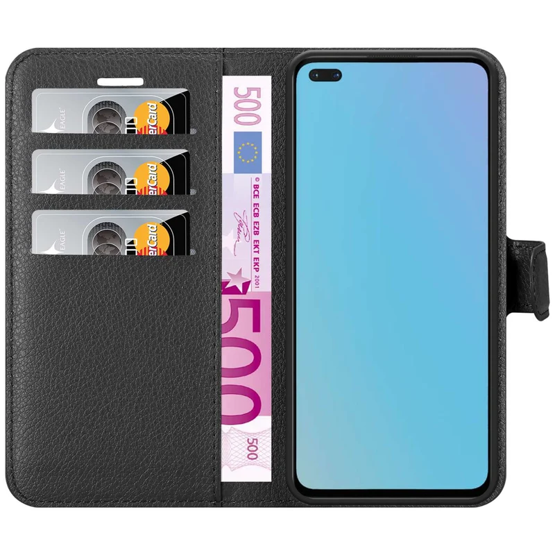 Cadorabo Hülle kompatibel mit OnePlus Nord Schutzhülle mit Magnetverschluss, Standfunktion und Kartenfach