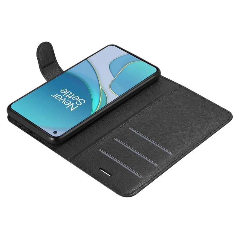 Cadorabo Hülle kompatibel mit OnePlus 8T Schutzhülle mit Magnetverschluss, Standfunktion und Kartenfach