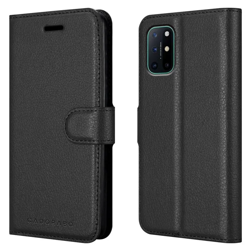 Cadorabo Hülle kompatibel mit OnePlus 8T Schutzhülle mit Magnetverschluss, Standfunktion und Kartenfach