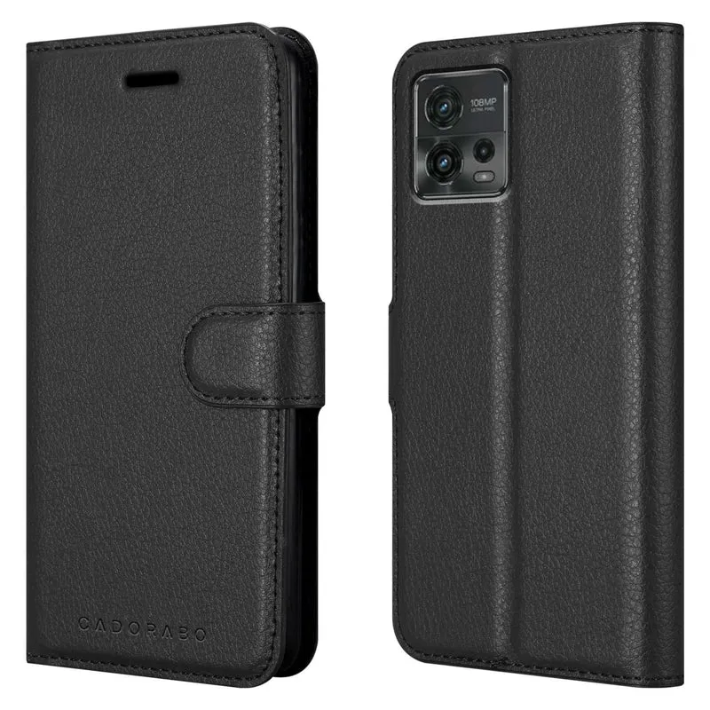 Cadorabo Hülle kompatibel mit Motorola MOTO G72 Schutzhülle mit Magnetverschluss, Standfunktion und Kartenfach