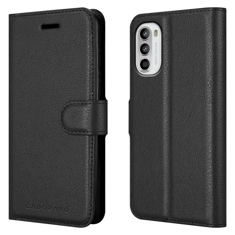 Cadorabo Hülle kompatibel mit Motorola MOTO G52 4G / G82 5G Schutzhülle mit Magnetverschluss, Standfunktion und Kartenfach