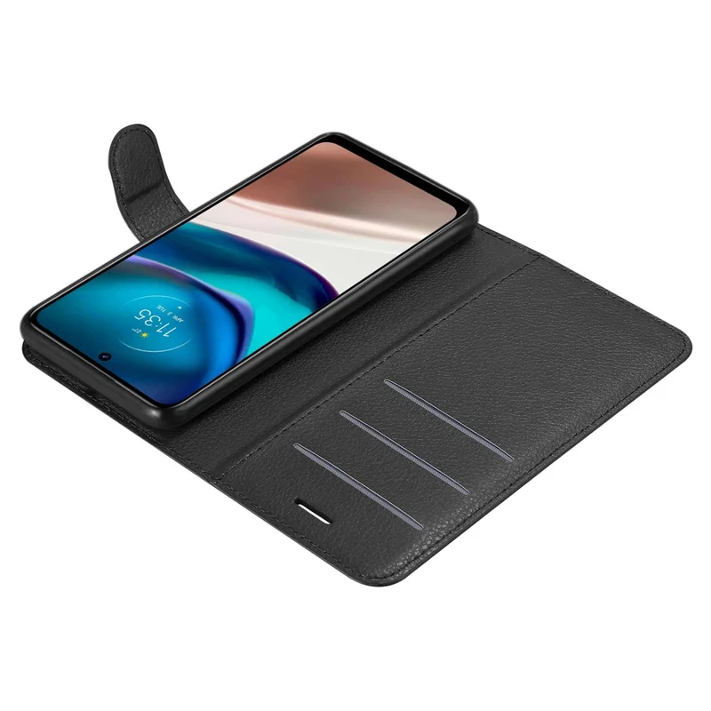 Cadorabo Hülle kompatibel mit Motorola MOTO G42 Schutzhülle mit Magnetverschluss, Standfunktion und Kartenfach