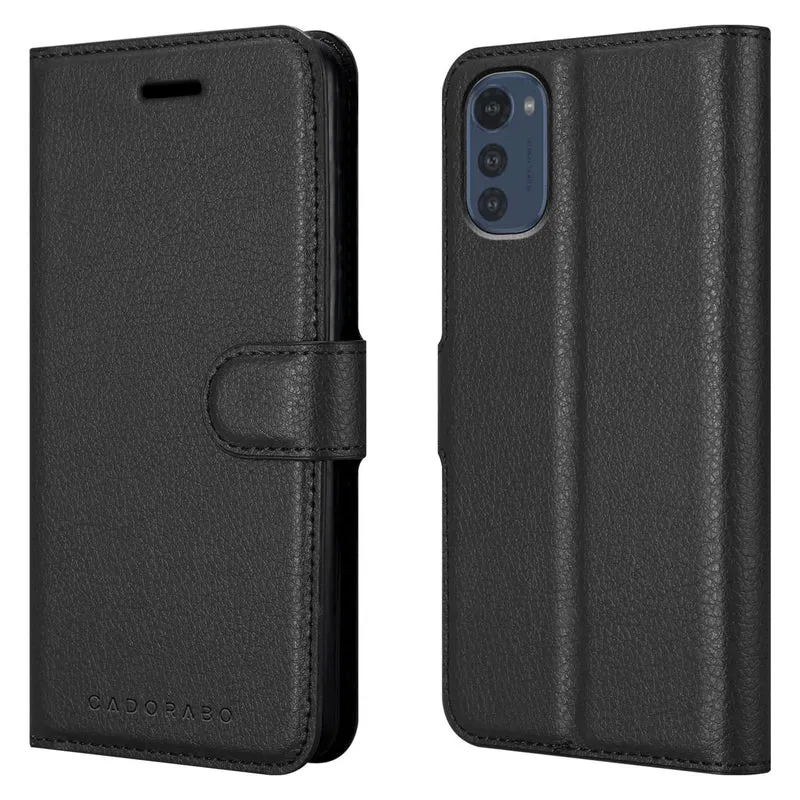 Cadorabo Hülle kompatibel mit Motorola MOTO E32 4G / E32S Schutzhülle mit Magnetverschluss, Standfunktion und Kartenfach