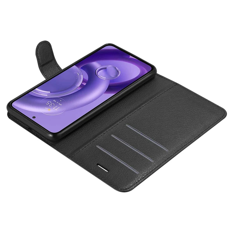 Cadorabo Hülle kompatibel mit Motorola EDGE 30 NEO Schutzhülle mit Magnetverschluss, Standfunktion und Kartenfach