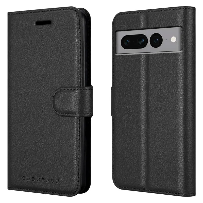 Cadorabo Hülle kompatibel mit Google PIXEL 7 PRO Schutzhülle mit Magnetverschluss, Standfunktion und Kartenfach