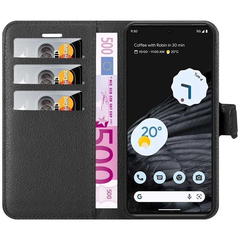 Cadorabo Hülle kompatibel mit Google PIXEL 7 PRO Schutzhülle mit Magnetverschluss, Standfunktion und Kartenfach