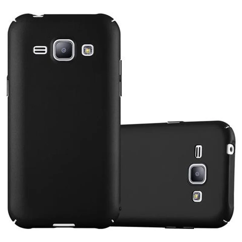 Cadorabo Hülle kompatibel mit Samsung Galaxy J1 2015 Hard Case Schutzhülle in Metall Optik gegen Kratzer und Stöße