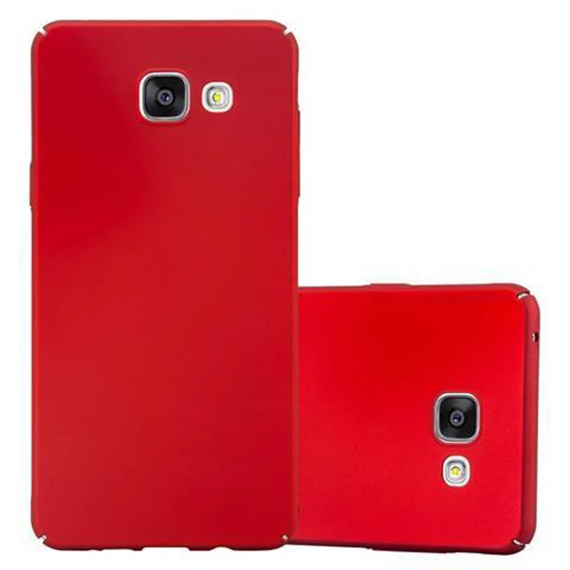 Cadorabo Hülle kompatibel mit Samsung Galaxy A5 2016 Hard Case Schutzhülle in Metall Optik gegen Kratzer und Stöße