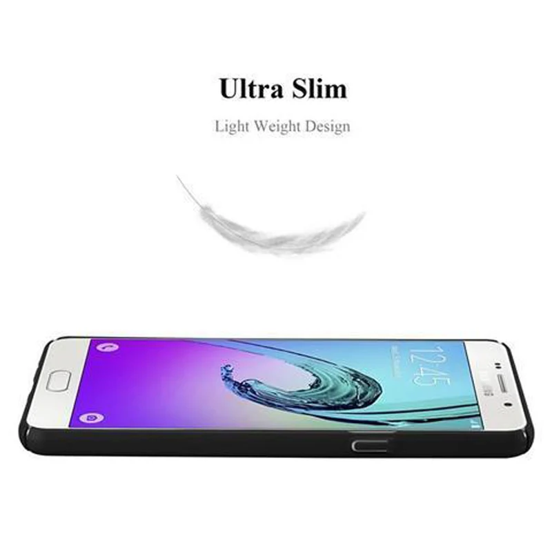 Cadorabo Hülle kompatibel mit Samsung Galaxy A5 2016 Hard Case Schutzhülle in Metall Optik gegen Kratzer und Stöße