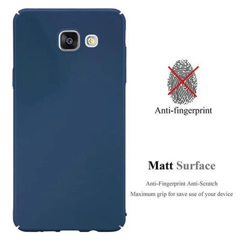 Cadorabo Hülle kompatibel mit Samsung Galaxy A5 2016 Hard Case Schutzhülle in Metall Optik gegen Kratzer und Stöße