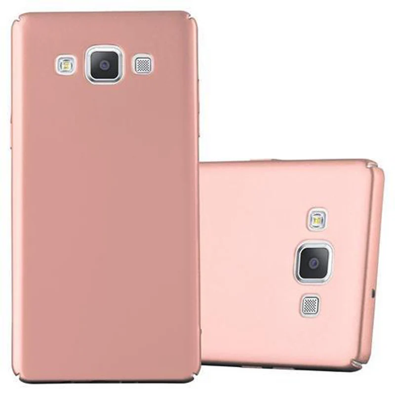 Cadorabo Hülle kompatibel mit Samsung Galaxy A5 2015 Hard Case Schutzhülle in Metall Optik gegen Kratzer und Stöße