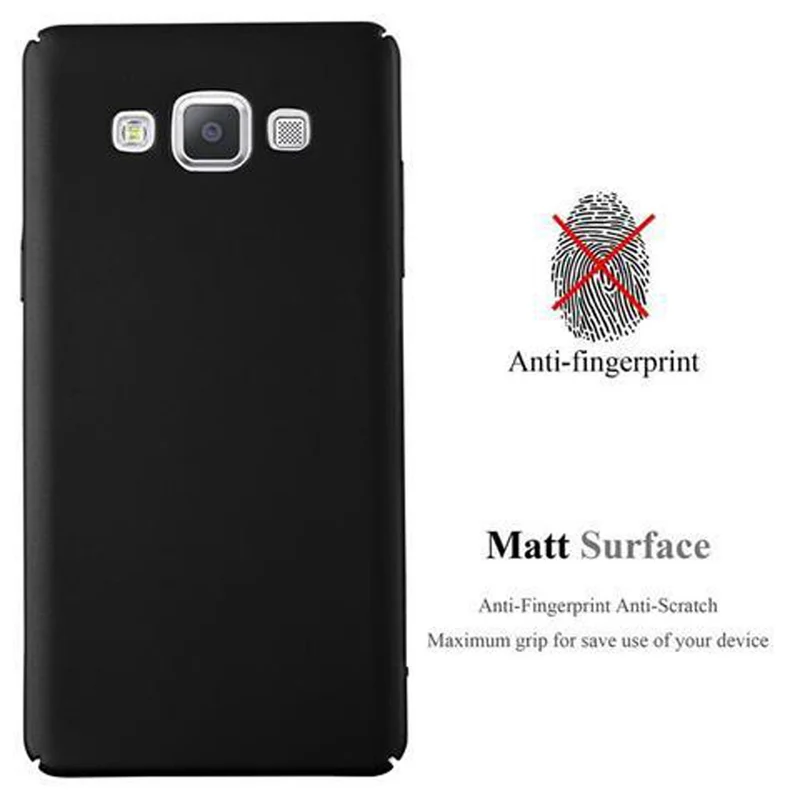 Cadorabo Hülle kompatibel mit Samsung Galaxy A5 2015 Hard Case Schutzhülle in Metall Optik gegen Kratzer und Stöße