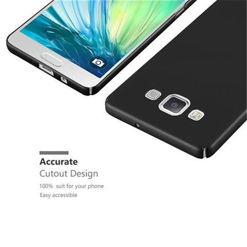 Cadorabo Hülle kompatibel mit Samsung Galaxy A5 2015 Hard Case Schutzhülle in Metall Optik gegen Kratzer und Stöße