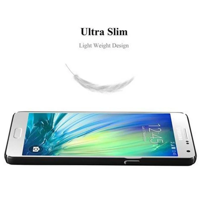 Cadorabo Hülle kompatibel mit Samsung Galaxy A5 2015 Hard Case Schutzhülle in Metall Optik gegen Kratzer und Stöße