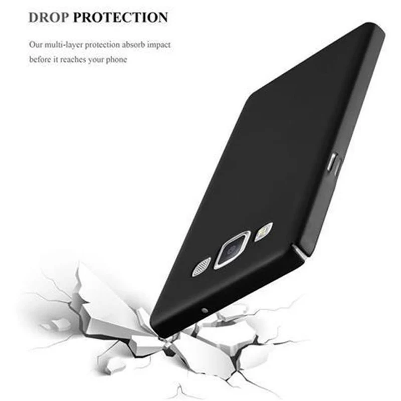 Cadorabo Hülle kompatibel mit Samsung Galaxy A5 2015 Hard Case Schutzhülle in Metall Optik gegen Kratzer und Stöße