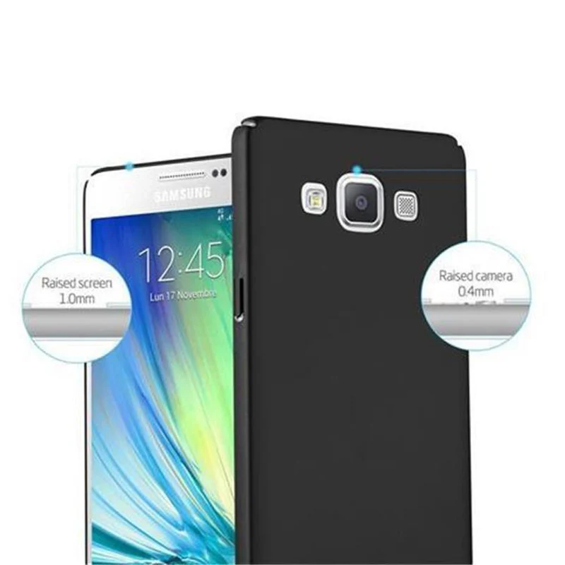 Cadorabo Hülle kompatibel mit Samsung Galaxy A5 2015 Hard Case Schutzhülle in Metall Optik gegen Kratzer und Stöße