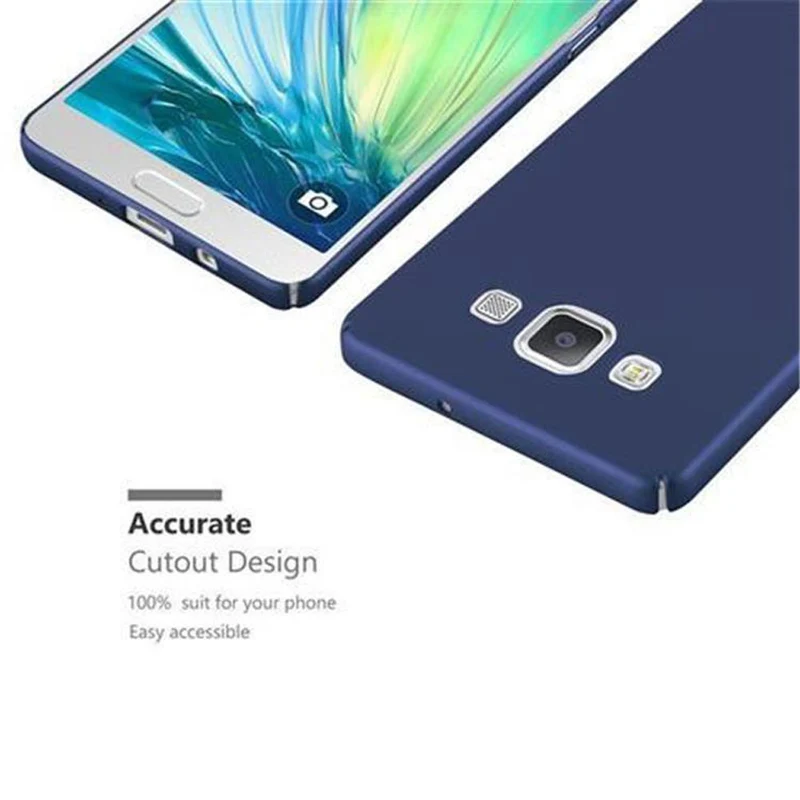 Cadorabo Hülle kompatibel mit Samsung Galaxy A5 2015 Hard Case Schutzhülle in Metall Optik gegen Kratzer und Stöße