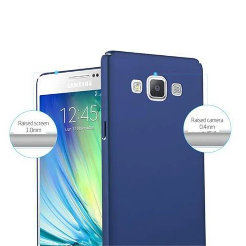 Cadorabo Hülle kompatibel mit Samsung Galaxy A5 2015 Hard Case Schutzhülle in Metall Optik gegen Kratzer und Stöße