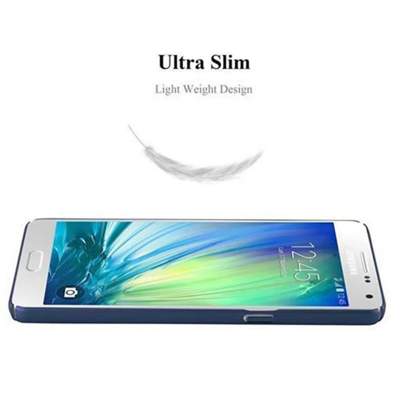 Cadorabo Hülle kompatibel mit Samsung Galaxy A5 2015 Hard Case Schutzhülle in Metall Optik gegen Kratzer und Stöße