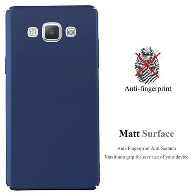 Cadorabo Hülle kompatibel mit Samsung Galaxy A5 2015 Hard Case Schutzhülle in Metall Optik gegen Kratzer und Stöße