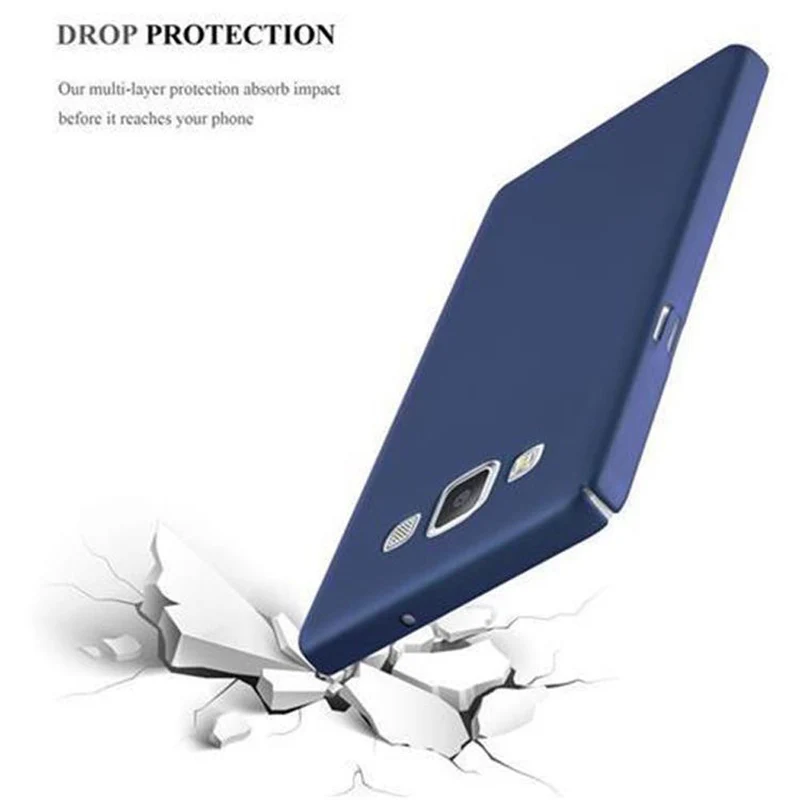 Cadorabo Hülle kompatibel mit Samsung Galaxy A5 2015 Hard Case Schutzhülle in Metall Optik gegen Kratzer und Stöße