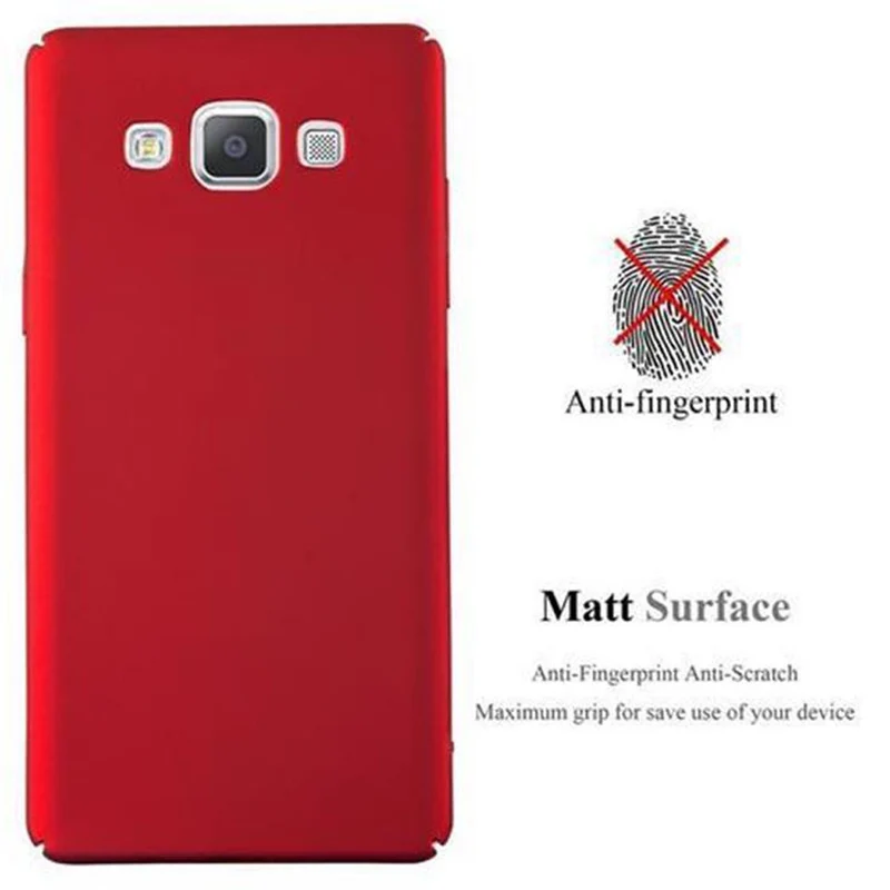 Cadorabo Hülle kompatibel mit Samsung Galaxy A5 2015 Hard Case Schutzhülle in Metall Optik gegen Kratzer und Stöße