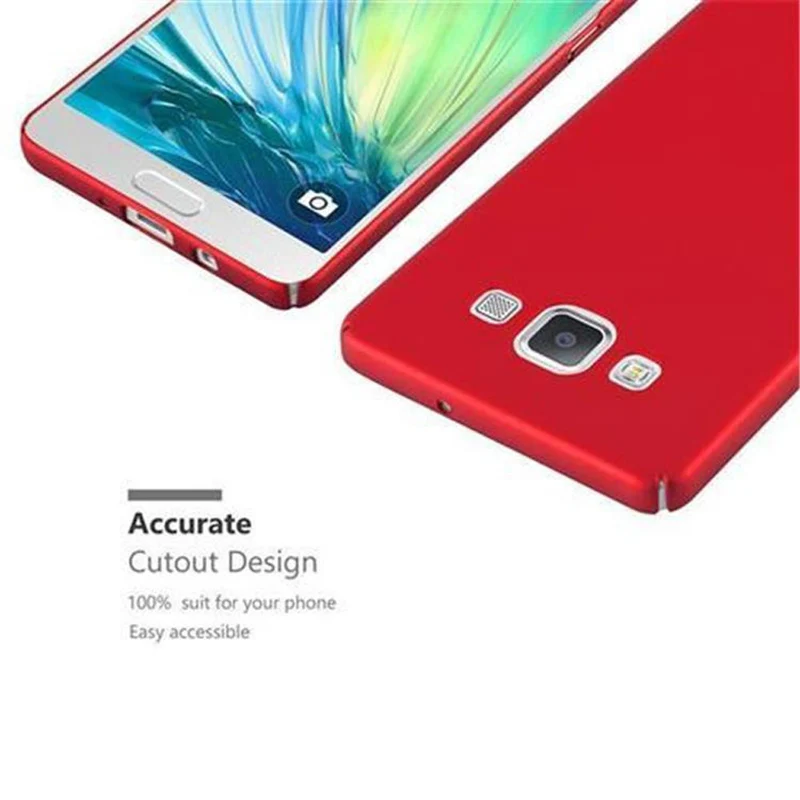 Cadorabo Hülle kompatibel mit Samsung Galaxy A5 2015 Hard Case Schutzhülle in Metall Optik gegen Kratzer und Stöße