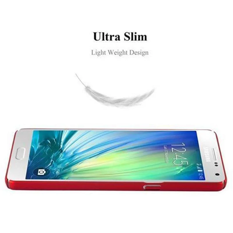 Cadorabo Hülle kompatibel mit Samsung Galaxy A5 2015 Hard Case Schutzhülle in Metall Optik gegen Kratzer und Stöße