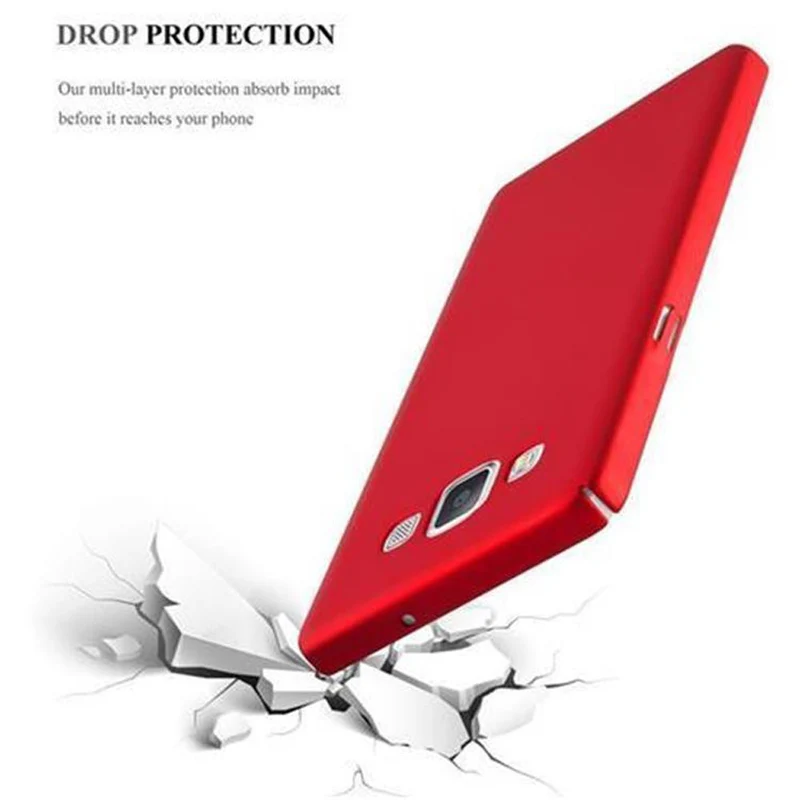 Cadorabo Hülle kompatibel mit Samsung Galaxy A5 2015 Hard Case Schutzhülle in Metall Optik gegen Kratzer und Stöße