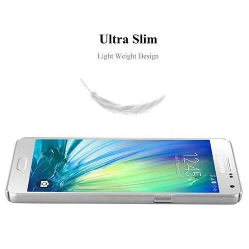 Cadorabo Hülle kompatibel mit Samsung Galaxy A5 2015 Hard Case Schutzhülle in Metall Optik gegen Kratzer und Stöße