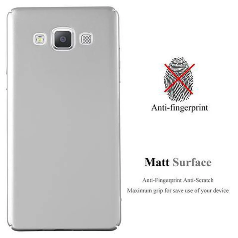 Cadorabo Hülle kompatibel mit Samsung Galaxy A5 2015 Hard Case Schutzhülle in Metall Optik gegen Kratzer und Stöße