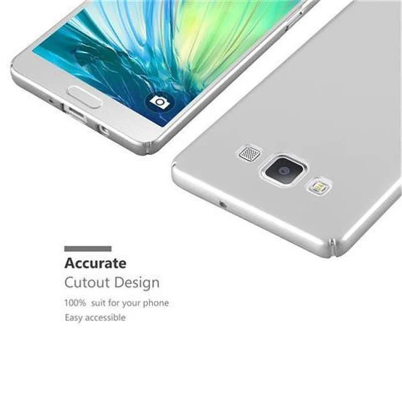 Cadorabo Hülle kompatibel mit Samsung Galaxy A5 2015 Hard Case Schutzhülle in Metall Optik gegen Kratzer und Stöße