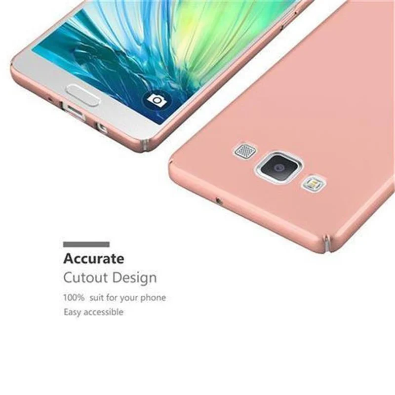 Cadorabo Hülle kompatibel mit Samsung Galaxy A5 2015 Hard Case Schutzhülle in Metall Optik gegen Kratzer und Stöße