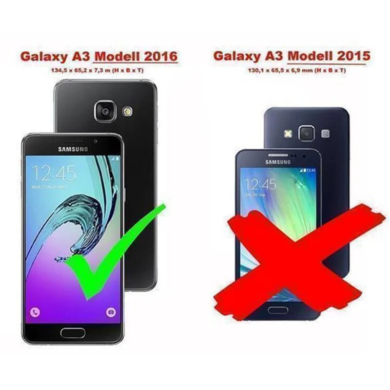 Cadorabo Hülle kompatibel mit Samsung Galaxy A3 2016 Hard Case Schutzhülle in Metall Optik gegen Kratzer und Stöße