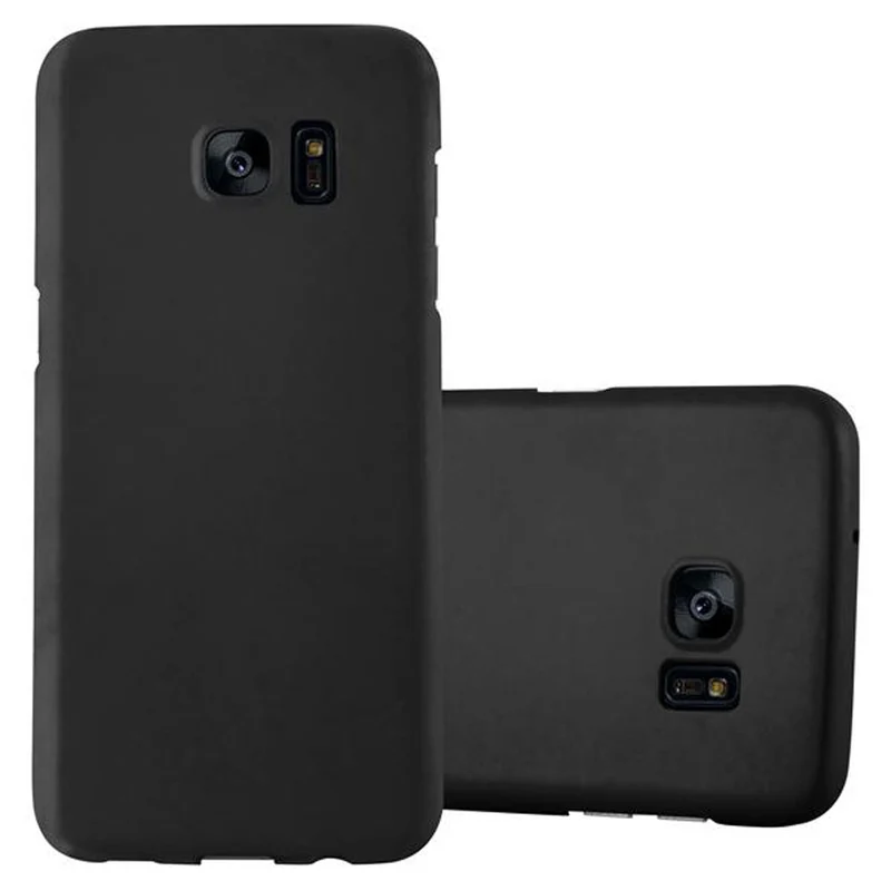 Cadorabo Hülle kompatibel mit Samsung Galaxy S7 EDGE Hard Case Schutzhülle in Metall Optik gegen Kratzer und Stöße