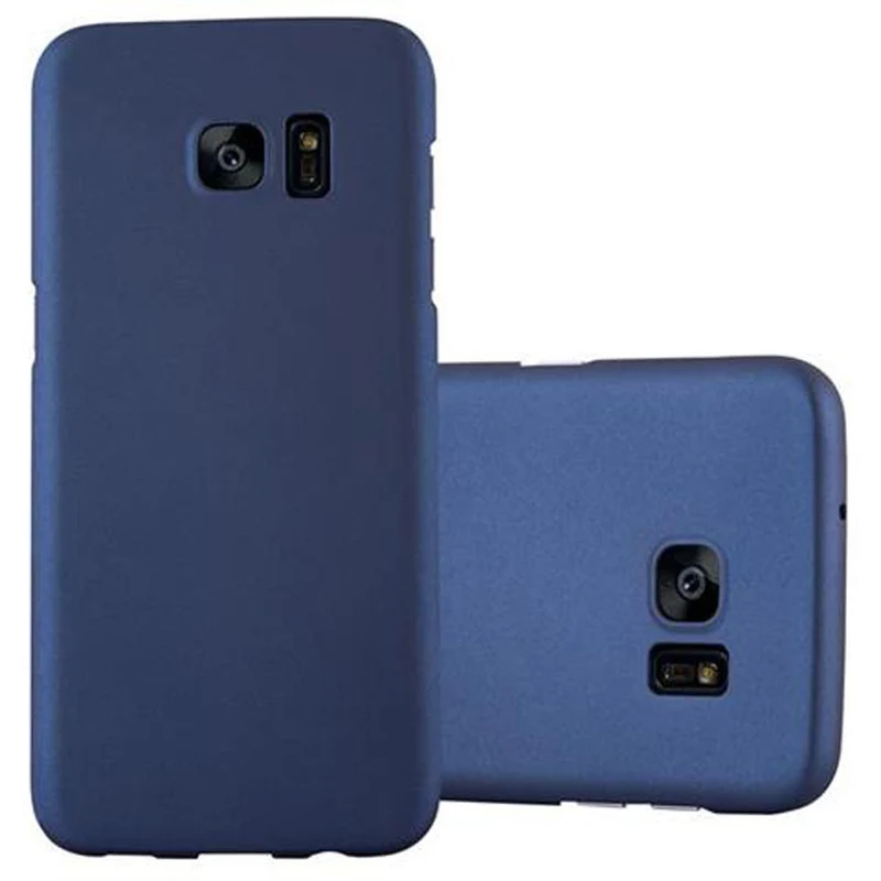 Cadorabo Hülle kompatibel mit Samsung Galaxy S7 EDGE Hard Case Schutzhülle in Metall Optik gegen Kratzer und Stöße