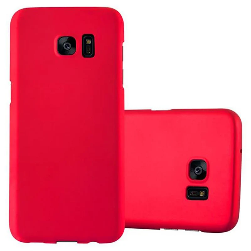 Cadorabo Hülle kompatibel mit Samsung Galaxy S7 EDGE Hard Case Schutzhülle in Metall Optik gegen Kratzer und Stöße