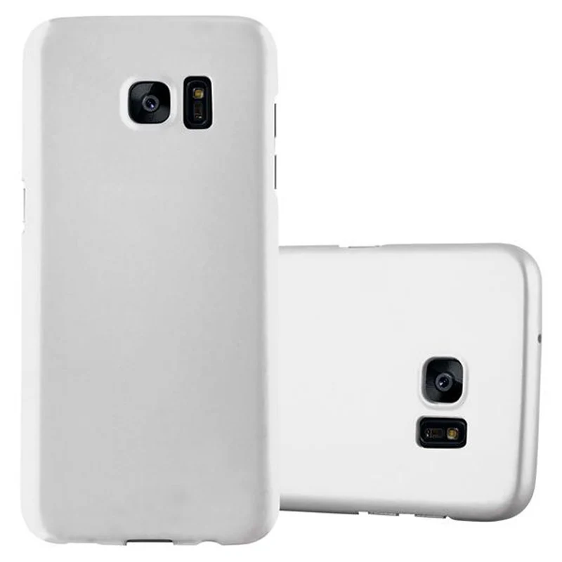 Cadorabo Hülle kompatibel mit Samsung Galaxy S7 EDGE Hard Case Schutzhülle in Metall Optik gegen Kratzer und Stöße