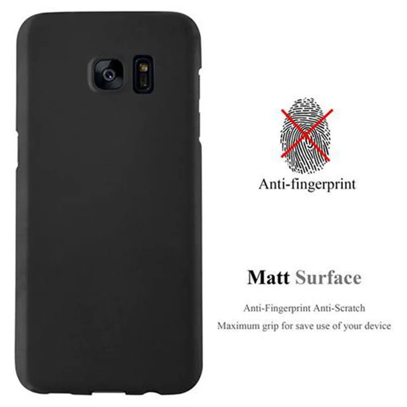 Cadorabo Hülle kompatibel mit Samsung Galaxy S7 EDGE Hard Case Schutzhülle in Metall Optik gegen Kratzer und Stöße
