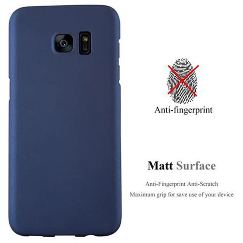 Cadorabo Hülle kompatibel mit Samsung Galaxy S7 EDGE Hard Case Schutzhülle in Metall Optik gegen Kratzer und Stöße