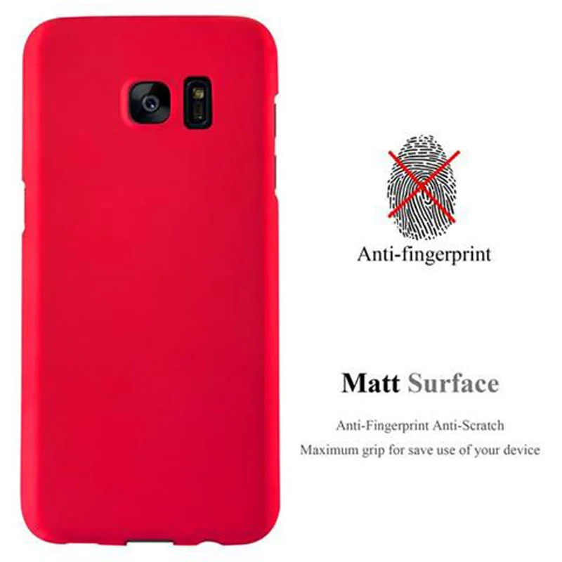 Cadorabo Hülle kompatibel mit Samsung Galaxy S7 EDGE Hard Case Schutzhülle in Metall Optik gegen Kratzer und Stöße