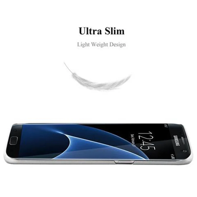 Cadorabo Hülle kompatibel mit Samsung Galaxy S7 EDGE Hard Case Schutzhülle in Metall Optik gegen Kratzer und Stöße