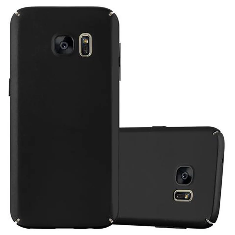 Cadorabo Hülle kompatibel mit Samsung Galaxy S7 Hard Case Schutzhülle in Metall Optik gegen Kratzer und Stöße