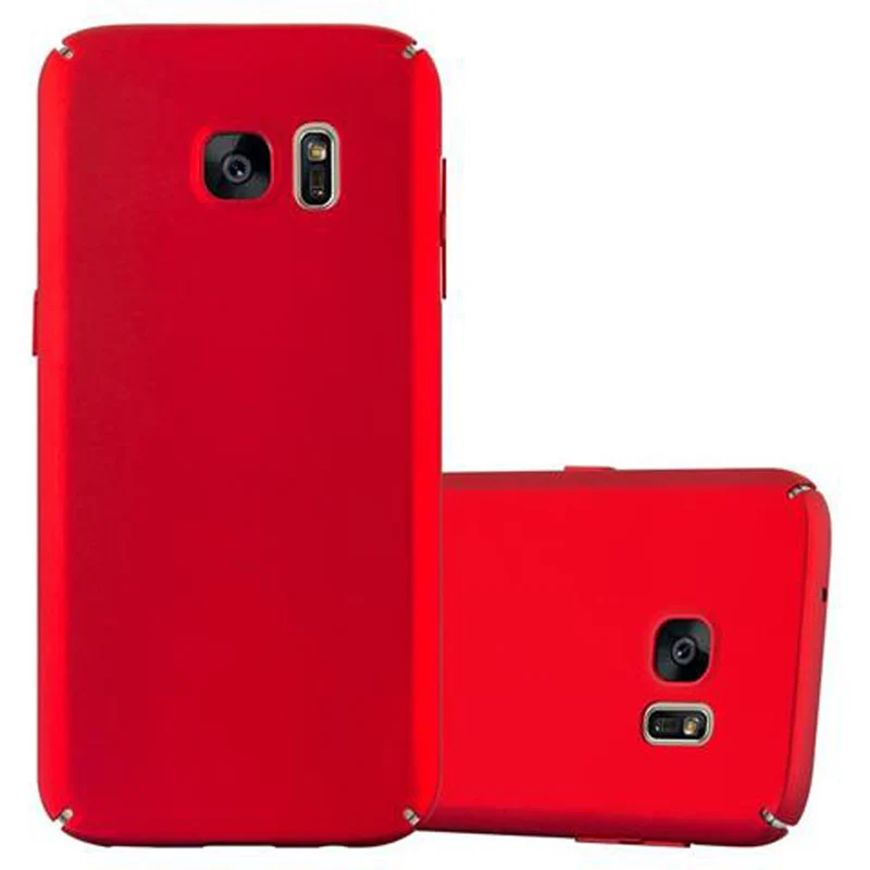 Cadorabo Hülle kompatibel mit Samsung Galaxy S7 Hard Case Schutzhülle in Metall Optik gegen Kratzer und Stöße